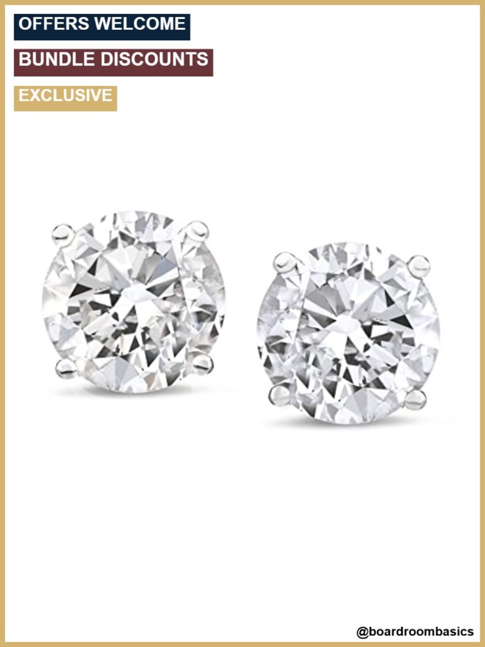 14K Gold Lab Grown Diamond Stud Earrings 1 Cttw VS1 F-G Certified